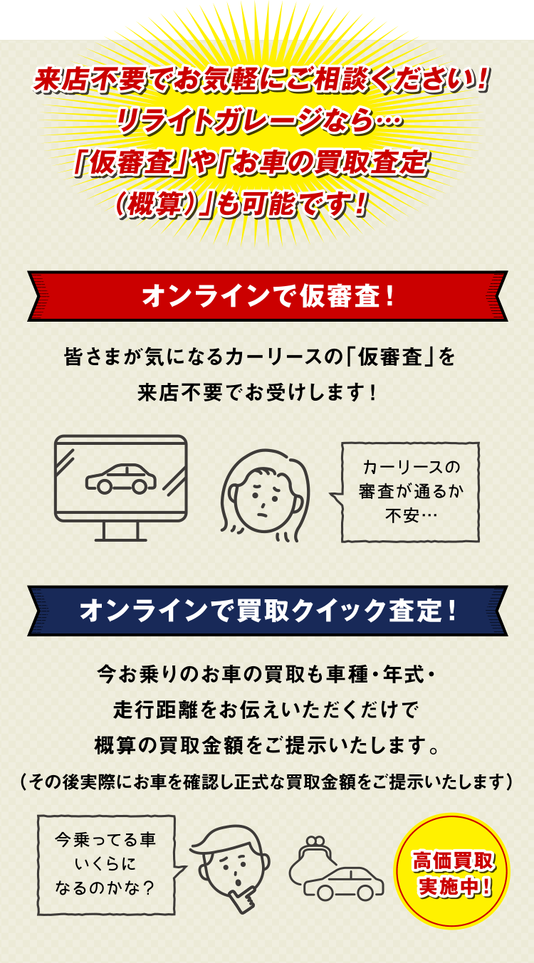 鹿児島市のカーリースならリライトガレージ セブンマックス 7年間コミコミ新車が月々定額